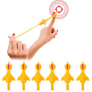 40 PCS Stretching Finger Ejection Turkey Sticky Tricky Toy(Yellow)