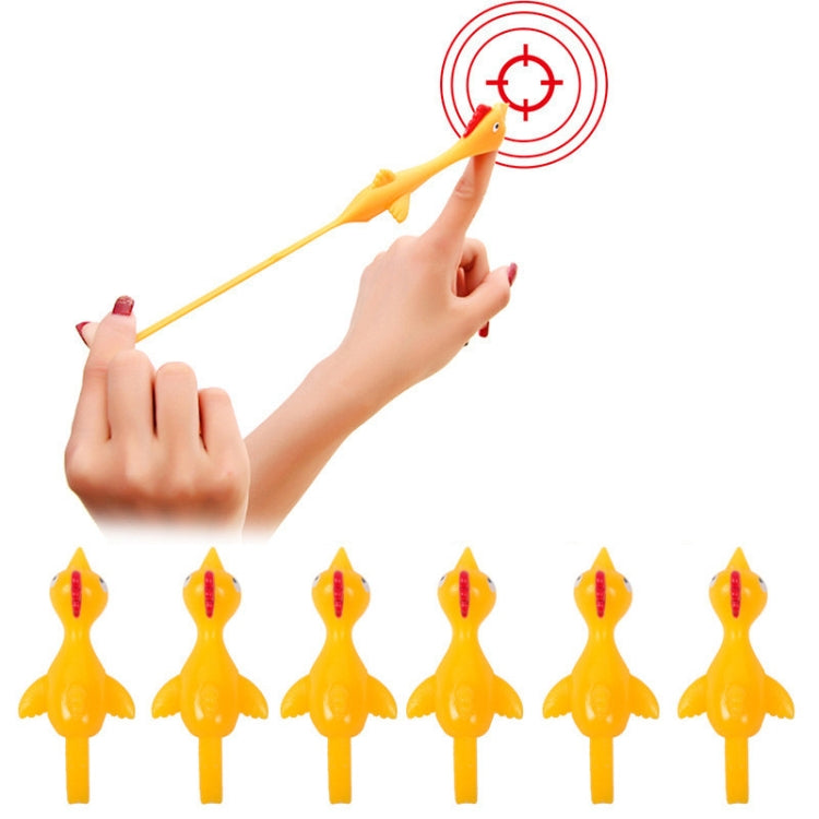 40 PCS Stretching Finger Ejection Turkey Sticky Tricky Toy(Yellow)