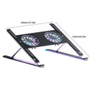BONERUY P11F Notebook Cooling Bracket Fan Aluminum Alloy Radiator, Colour: Gray with Type-C Cable