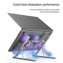 BONERUY P11F Notebook Cooling Bracket Fan Aluminum Alloy Radiator, Colour: Gray with Type-C Cable
