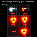 2 PCS AS-08 200LM Aluminum Alloy LED Bicycle Taillight(Red)