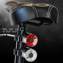2 PCS AS-08 200LM Aluminum Alloy LED Bicycle Taillight(Red)