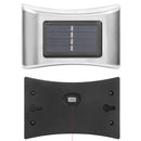 6 LED Solar Outdoor Garden Stainless Steel Wall Lamp(White Light)