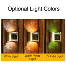 6 LED Solar Outdoor Garden Stainless Steel Wall Lamp(White Light)