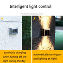 6 LED Solar Outdoor Garden Stainless Steel Wall Lamp(White Light)