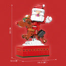 SEMBO Cartoon Cute Christmas Blocks Kids Toys, Style: Reindeer Music Box