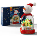 SEMBO Cartoon Cute Christmas Blocks Kids Toys, Style: Snowman Cottage