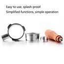 DL-1 Zinc Alloy Coffee Maker Bottomless Handle For Dongling, Style: Red Gem Without Buckle
