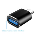 10 PCS USB 3.0 Female to USB-C / Type-C Male OTG Adapter(Gold)