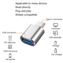 10 PCS USB 3.0 Female to USB-C / Type-C Male OTG Adapter(Silver)