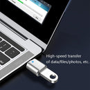 3 PCS USB 3.0 Female to USB-C / Type-C Male OTG Adapter with Indicator Light(Gold)