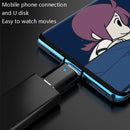 3 PCS USB 3.0 Female to USB-C / Type-C Male OTG Adapter with Indicator Light(Silver)