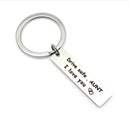 10 PCS C1010 Drive Safe Stainless Steel Tag Keychain 10x40mm(Aunt)