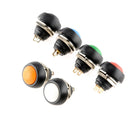 10 PCS Small Waterproof Self-Reset Button Switch(Blue)