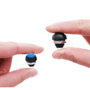 10 PCS Small Waterproof Self-Reset Button Switch(Blue)