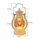 4 PCS Christmas Decoration Lantern Portable LED Small Oil Lamp(Snowman)