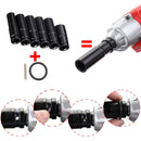 10 In 1 Hexagonal Long Sleeve Set Electric Ratchet Wrench Auto Repair Sleeve Tool