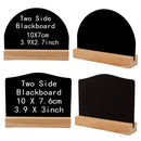 12 PCS Christmas Decoration Small Blackboard Party Double-Sided Writing Board(Small Blackboard + Base)