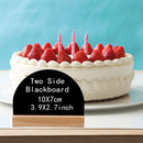 12 PCS Christmas Decoration Small Blackboard Party Double-Sided Writing Board(Small Blackboard + Base)