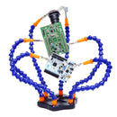 Universal Six-Jaw Aluminum Alloy Welding Station Power Distribution Board Welding Tool, Style: Backplane + 6 Claw Clamp(Black Bottom Plate)