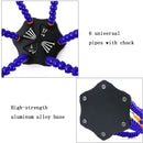 Universal Six-Jaw Aluminum Alloy Welding Station Power Distribution Board Welding Tool, Style: Backplane + 6 Claw Clamp(Black Bottom Plate)