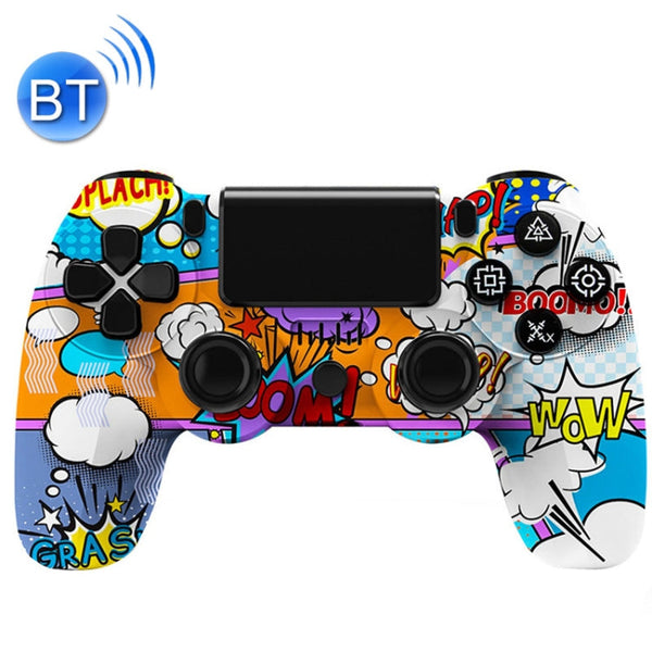Wireless Bluetooth Game Controller Gamepad With Light For PS4, Color: Cloud