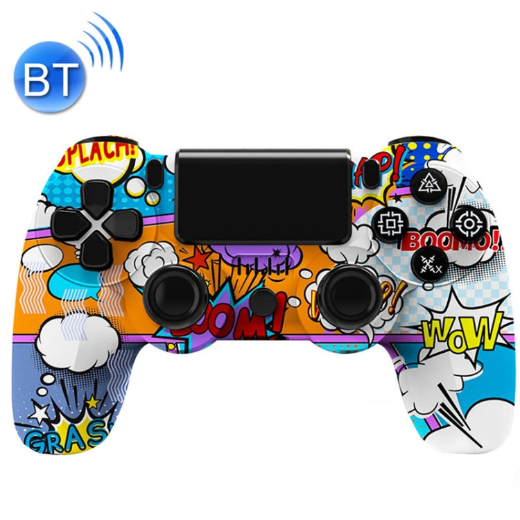 Wireless Bluetooth Game Controller Gamepad With Light For PS4, Color: Cloud