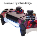 Wireless Bluetooth Game Controller Gamepad With Light For PS4, Color: Cloud