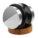 ENB-11 51mm Stainless Steel Coffee Cloth Powder Dispenser Coffee Machine Handle Universal, Colour: One Word Double Head Bright Black