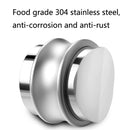 ENB-11 51mm Stainless Steel Coffee Cloth Powder Dispenser Coffee Machine Handle Universal, Colour: One Word Double Head