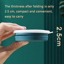 AK1313 320ml Portable Silicone Folding Water Cup With Lid(White)