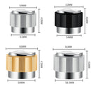 YK33258 Stainless Steel Double-Ended Coffee Cloth Dispenser, Size: 58.5mm(Black Multilateral Type)