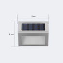 6 LED Solar Stainless Steel Stair Ladder Lamp Wall Light(Warm Light)