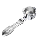 TSPH54 Three-Ear Alloy Stainless Steel Coffee Bottomless Handle For Bofu 8 Series, Style: Silver + Powder Bowl