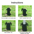 Outdoor Camping Canopy Pole Tent Support Fixture(35mm in Diameter)