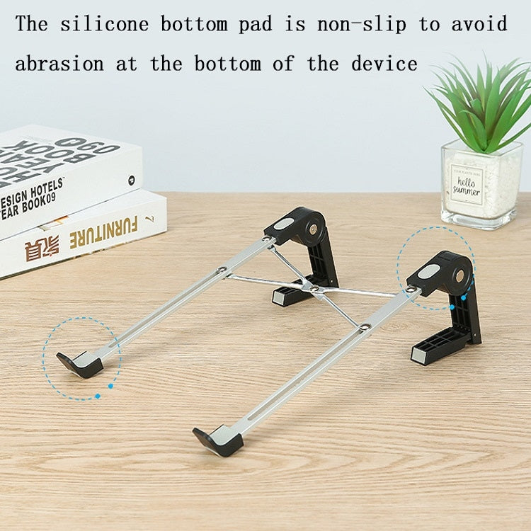 Aluminum Alloy Foldable Lifting Heat Dissipation Bracket For Laptop(White)