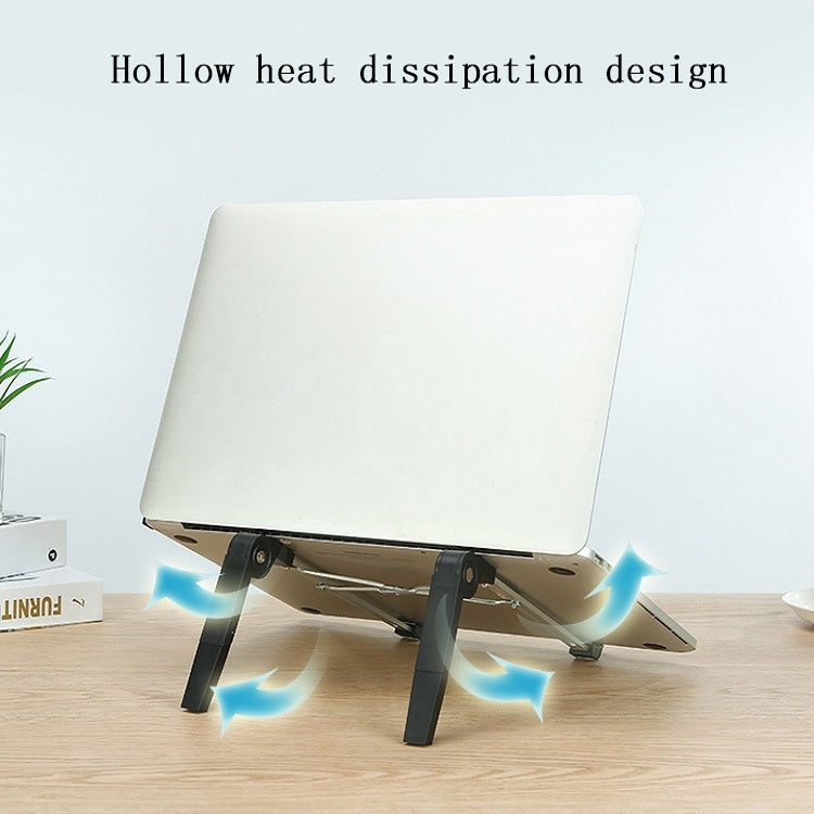 Aluminum Alloy Foldable Lifting Heat Dissipation Bracket For Laptop(White)