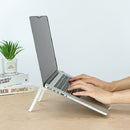 Aluminum Alloy Foldable Lifting Heat Dissipation Bracket For Laptop(White)