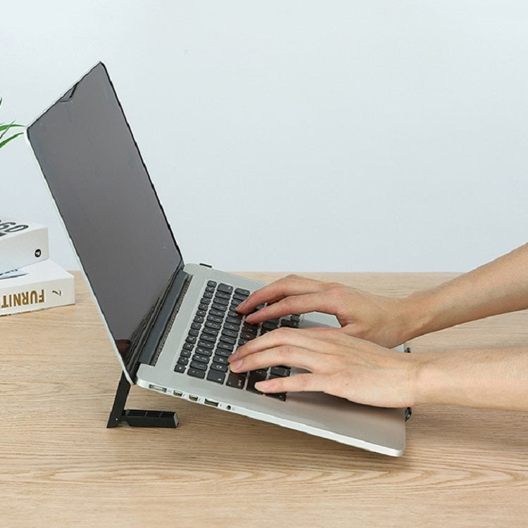 Aluminum Alloy Foldable Lifting Heat Dissipation Bracket For Laptop(Black)