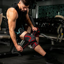 Pressurized Tape Knit Sports Knee Pad, Specification: XXL (Red)