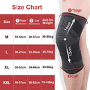 Pressurized Tape Knit Sports Knee Pad, Specification: XXL (Red)