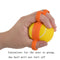 2 PCS Five-Finger Grip Ball Finger Strength Rehabilitation Training Equipment, Specification: 10 Pound Round (Silicone Sleeve)