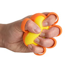 2 PCS Five-Finger Grip Ball Finger Strength Rehabilitation Training Equipment, Specification: 30 Pound Oval (Silicone Sleeve)