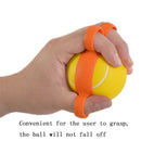 2 PCS Five-Finger Grip Ball Finger Strength Rehabilitation Training Equipment, Specification: 30 Pound Oval (Silicone Sleeve)