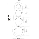 5 PCS MS-233 Stainless Steel Tape Device Noodle Ruler