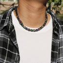 NL105 Hip-Hop Cool Full Diamond Inlaid Zircon Clavicle Chain, Size: 45cm (Silver)