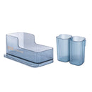 4071 Desktop Jewelry Lipstick Makeup Brush Storage Box(Star Blue)