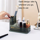4071 Desktop Jewelry Lipstick Makeup Brush Storage Box(Star Blue)