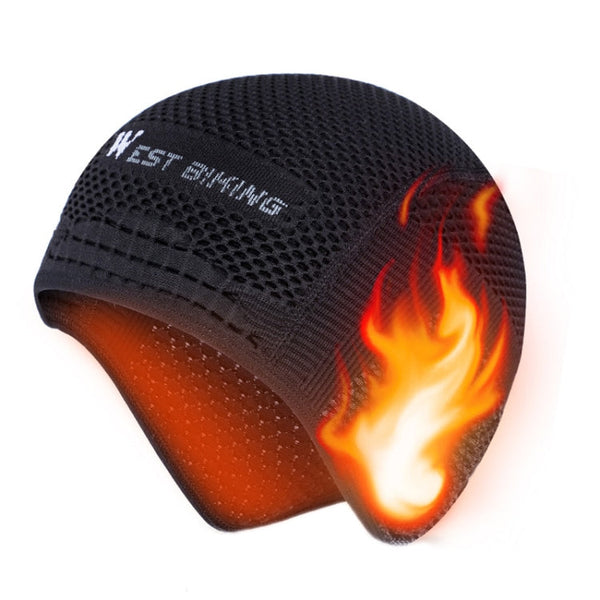 WEST BIKING Winter Warm Ear Protection Knitted Honeycomb Hat, Size: Free Size(Black)