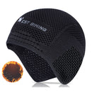 WEST BIKING Winter Warm Ear Protection Knitted Honeycomb Hat, Size: Free Size(Black)